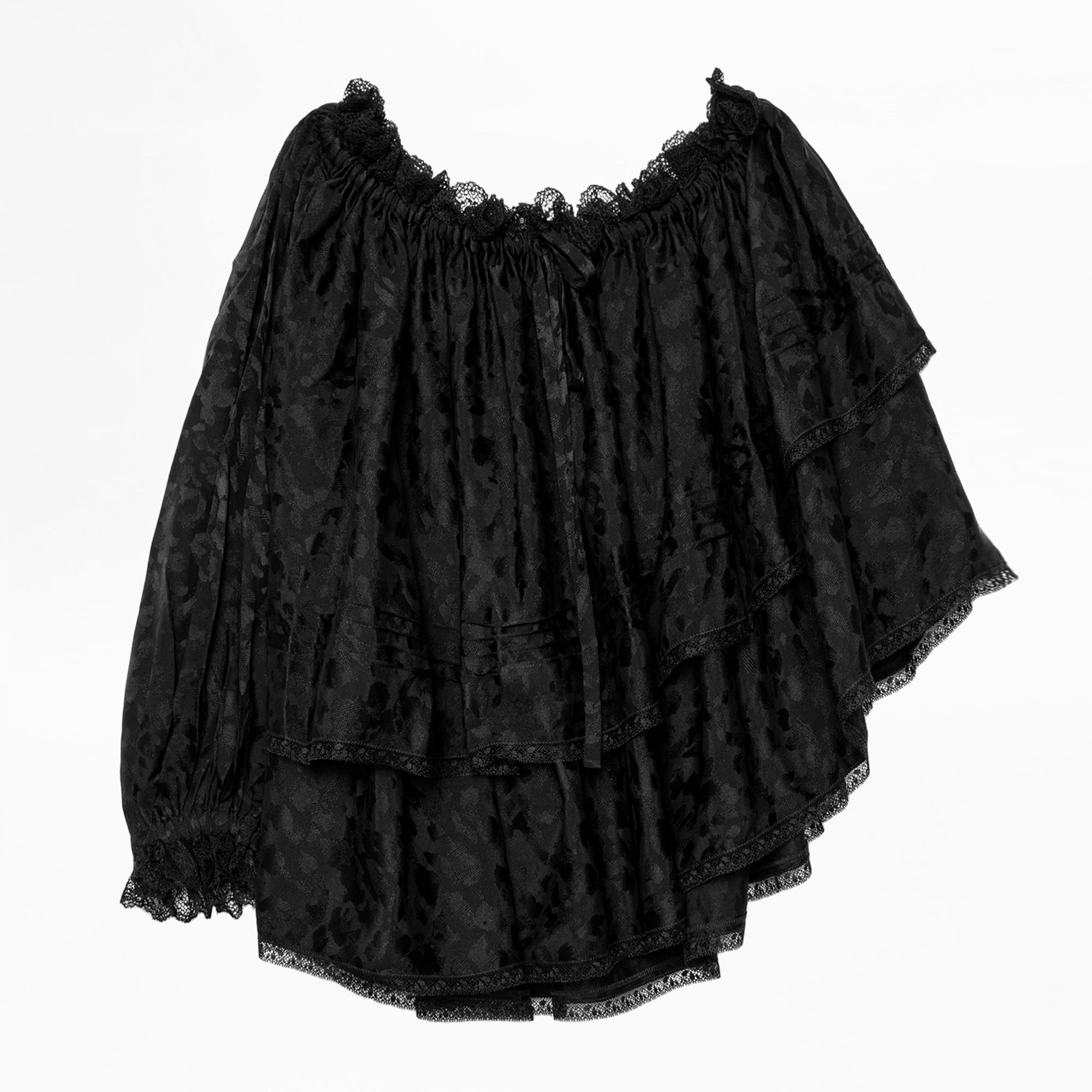 Tound Jac Guita Top - Women’s black silk top